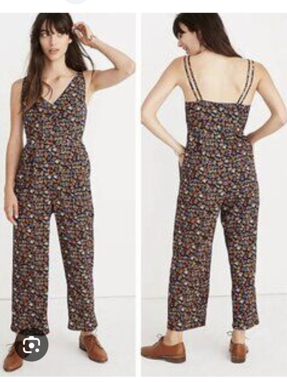 Madewell V-neck Jumpsuit In Garden Party Sz.4
